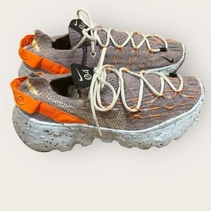 Nike Space Hippie 04 Knit Sneakers in Grey & Orange. GUC. OBO